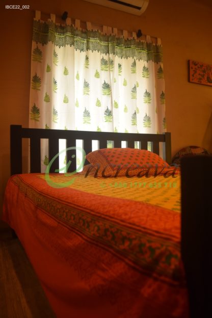 Orange Mastered bed cover