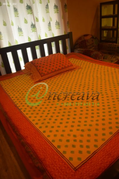 Orange Mastered bed cover