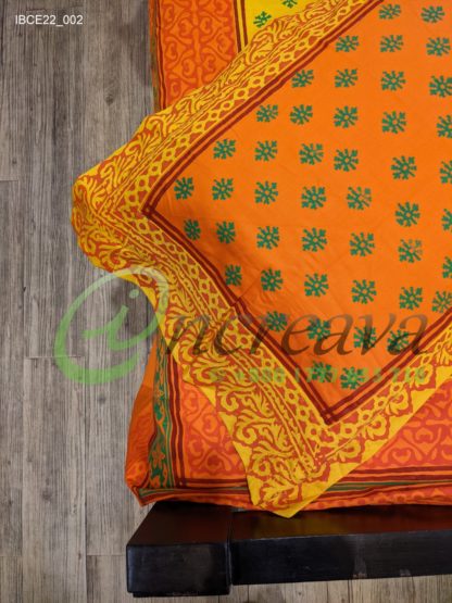 Orange Mastered bed cover