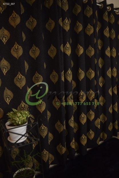 Black Biscuit Curtain