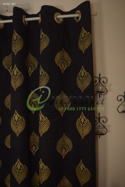 Black Biscuit Curtain