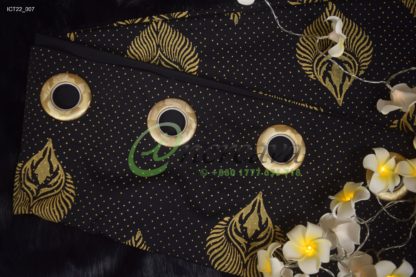 Black Biscuit Curtain