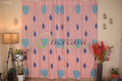 Baby pink Monester Curtain