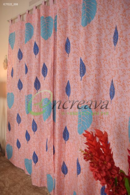 Baby pink Monester Curtain