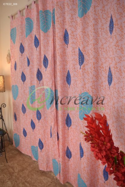 Baby pink Monester Curtain