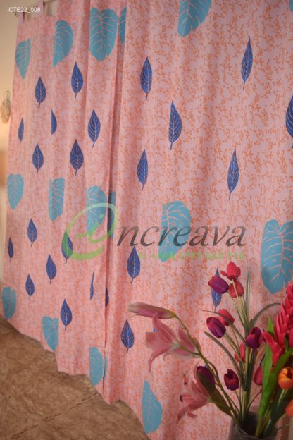 Baby pink Monester Curtain