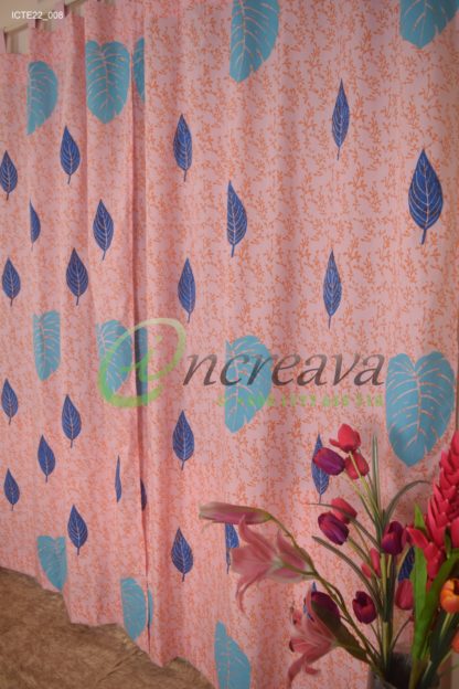 Baby pink Monester Curtain