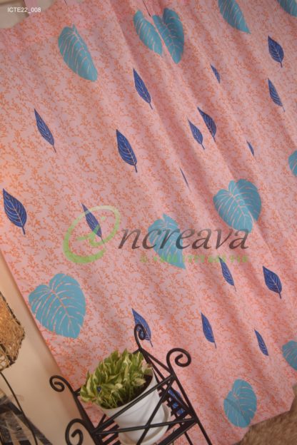Baby pink Monester Curtain