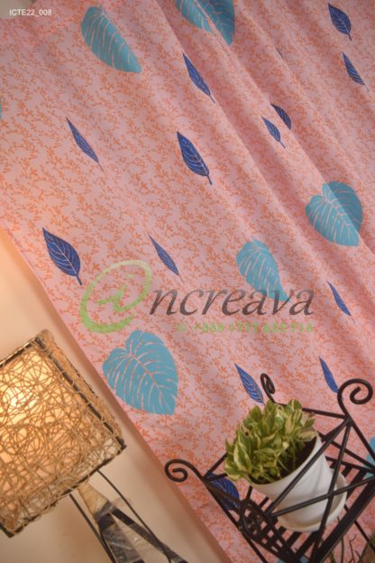 Baby pink Monester Curtain