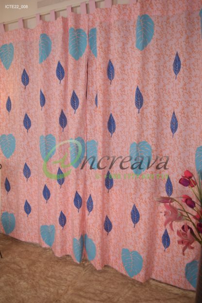 Baby pink Monester Curtain