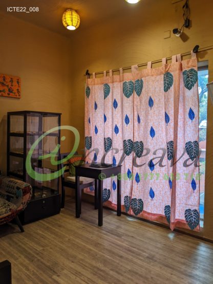 Baby pink Monester Curtain