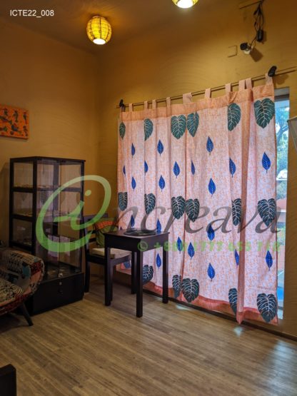 Baby pink Monester Curtain