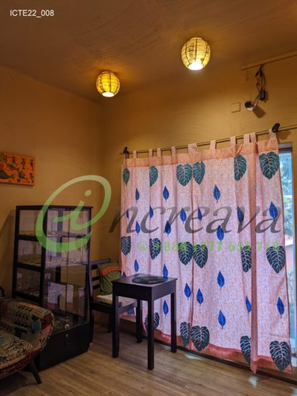 Baby pink Monester Curtain