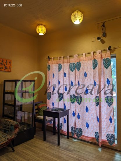 Baby pink Monester Curtain