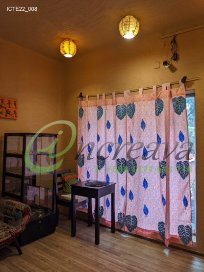 Baby pink Monester Curtain