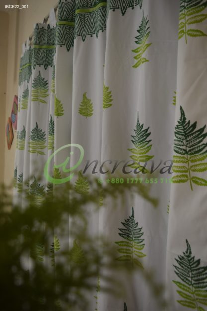 White Fern bed cover