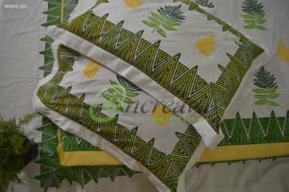 White Fern bed cover