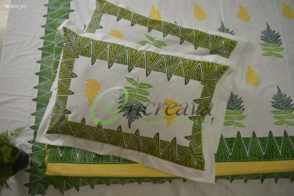 White Fern bed cover