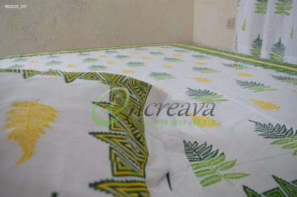 White Fern bed cover