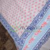 White Jamdni Blue Pink bed cover