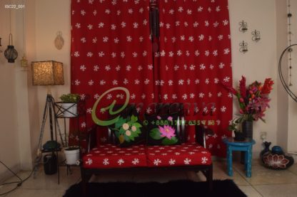 Red Shewly Sofa Cover