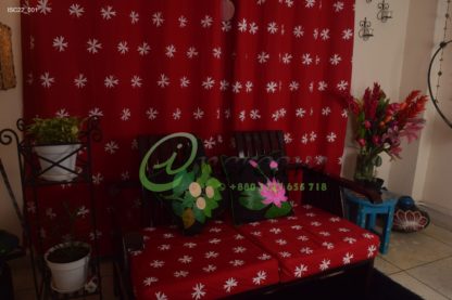Red Shewly Sofa Cover