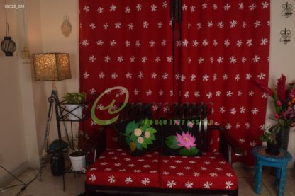 Red Shewly Sofa Cover