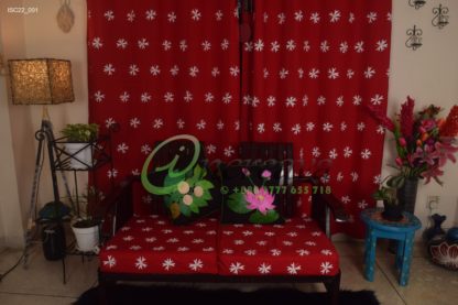 Red Shewly Sofa Cover