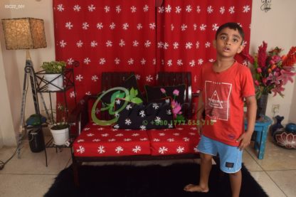 Red Shewly Sofa Cover
