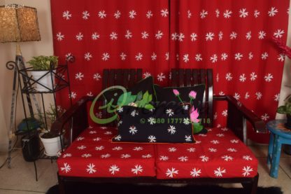 Red Shewly Sofa Cover
