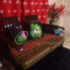 Meroon Black Sofa Cover