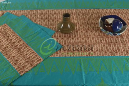 Teal Biscuit Table Cover