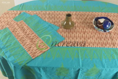 Teal Biscuit Table Cover