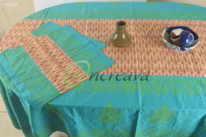 Teal Biscuit Table Cover