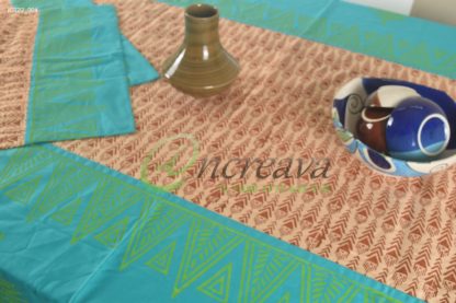 Teal Biscuit Table Cover