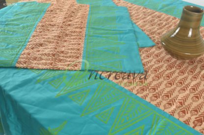 Teal Biscuit Table Cover