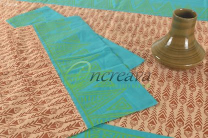 Teal Biscuit Table Cover