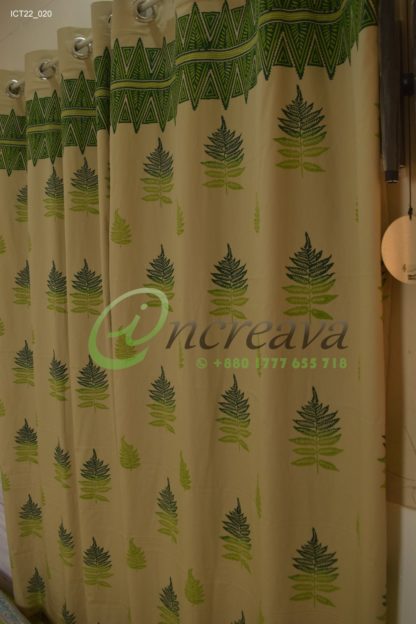 Biscuit Fern Curtain