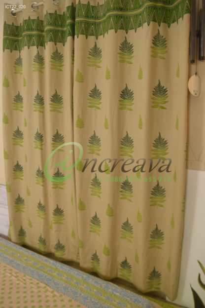 Biscuit Fern Curtain