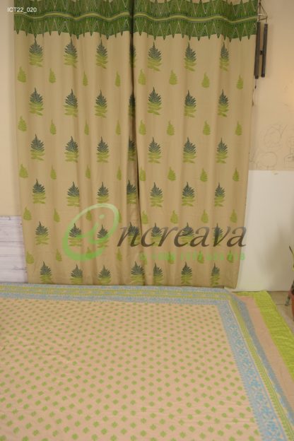 Biscuit Fern Curtain