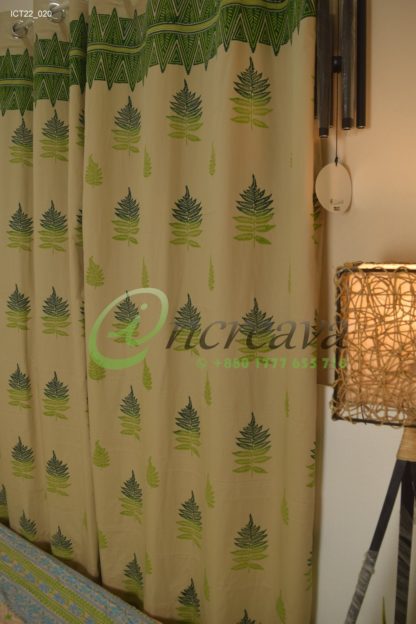 Biscuit Fern Curtain