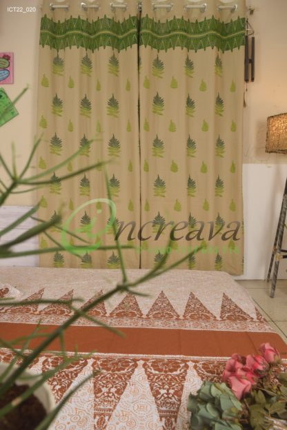 Biscuit Fern Curtain