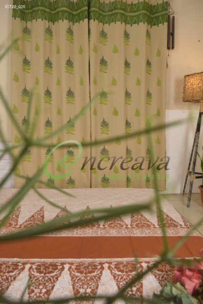 Biscuit Fern Curtain