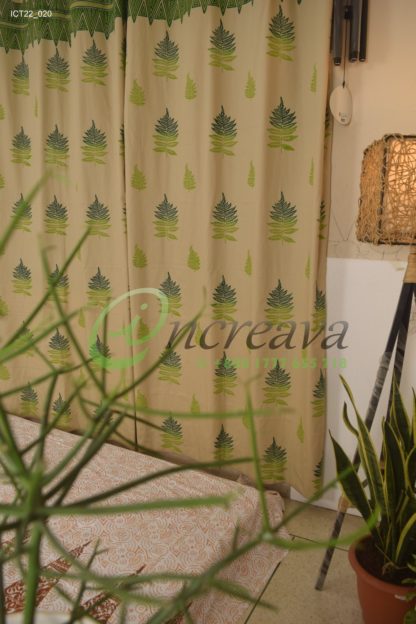Biscuit Fern Curtain