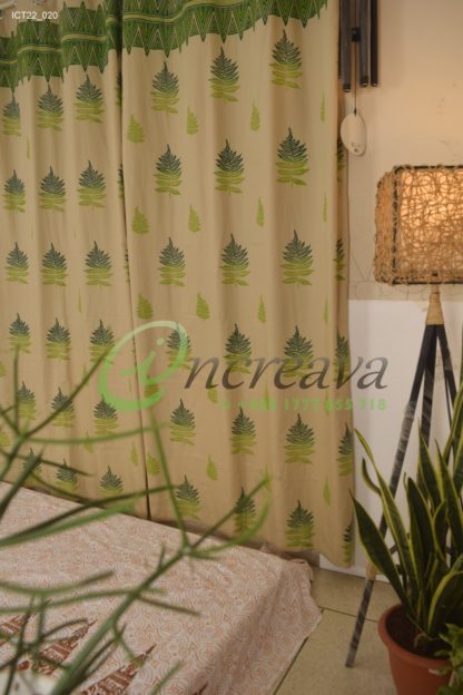 Biscuit Fern Curtain