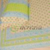 Biscuit Lemon Jamdani Motif Bed cover
