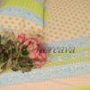 Biscuit Lemon Jamdani Motif Bed cover