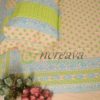 Biscuit Lemon Jamdani Motif Bed cover