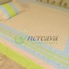Biscuit Lemon Jamdani Motif Bed cover