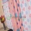 White Firoja pink curtain